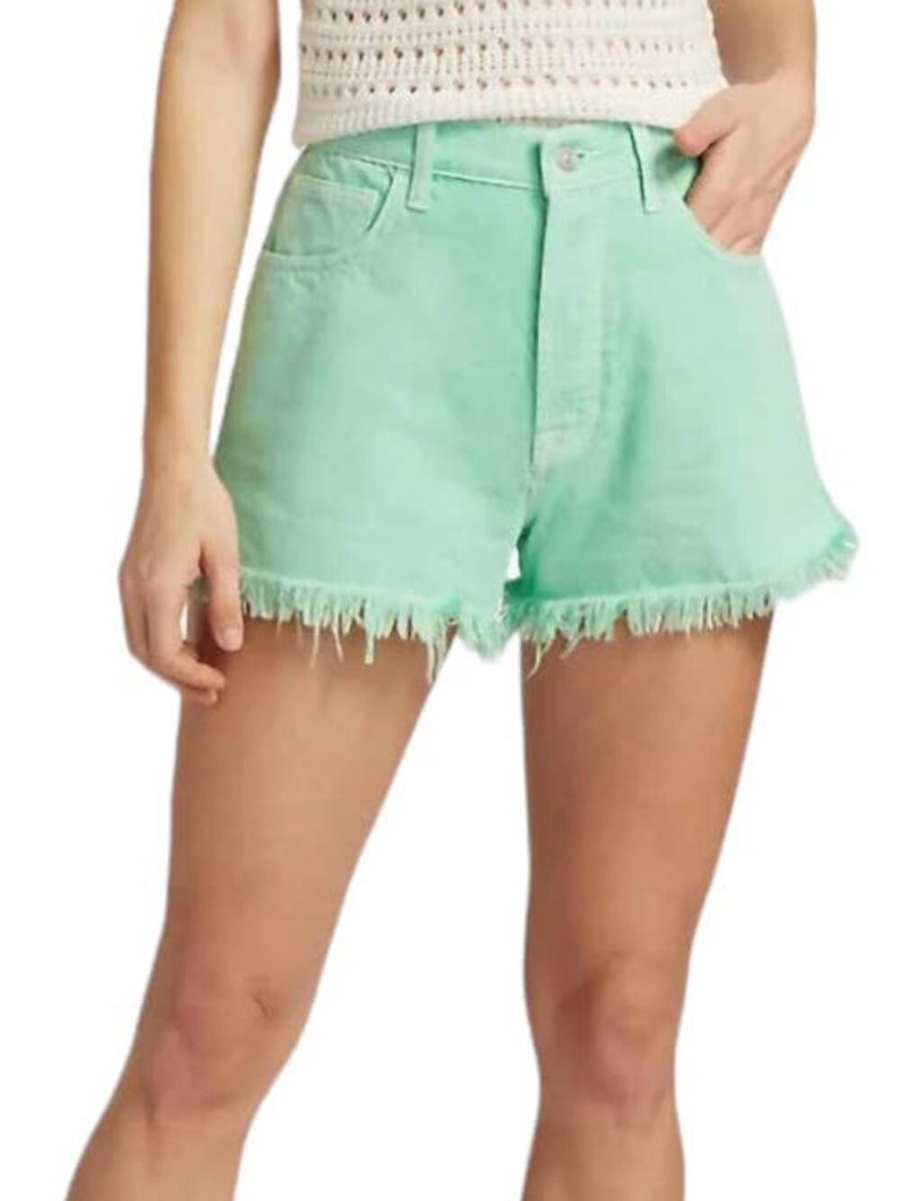 7 For All Mankind shorts Easy Ruby cut off denim green size 31